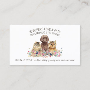 Cat Dog Pet All in One Business Card