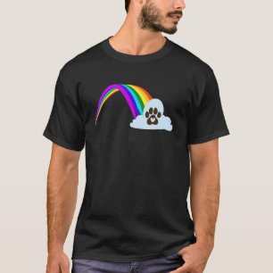 Cat Dog Pet Remembrance Rainbow Bridge T-Shirt