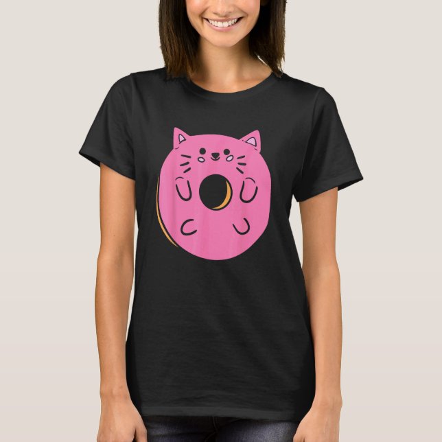 Cat Doughnut Pastry Maker T-Shirt (Front)