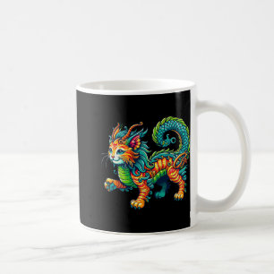 Cat Dragon Happy Chinese New Year 2024 Womens Mens Coffee Mug