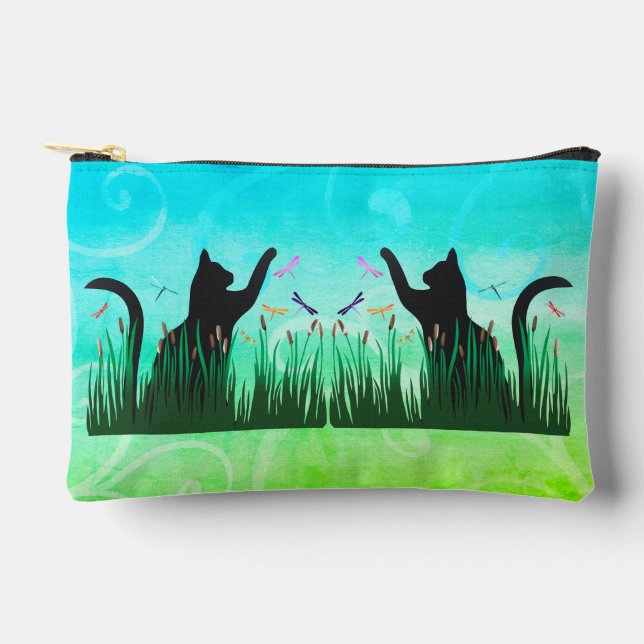 Cat & Dragons  Accessory Pouch (Front)