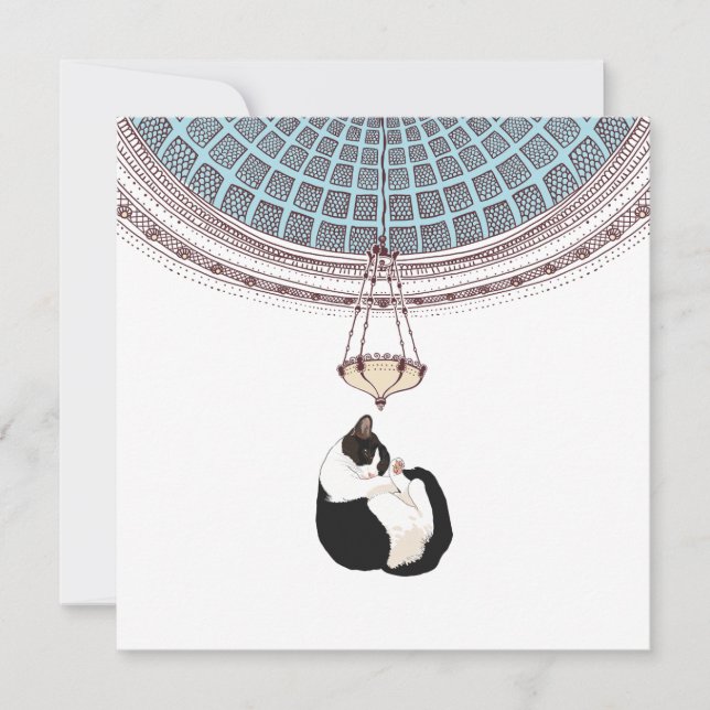 Cat drawing card (Front)