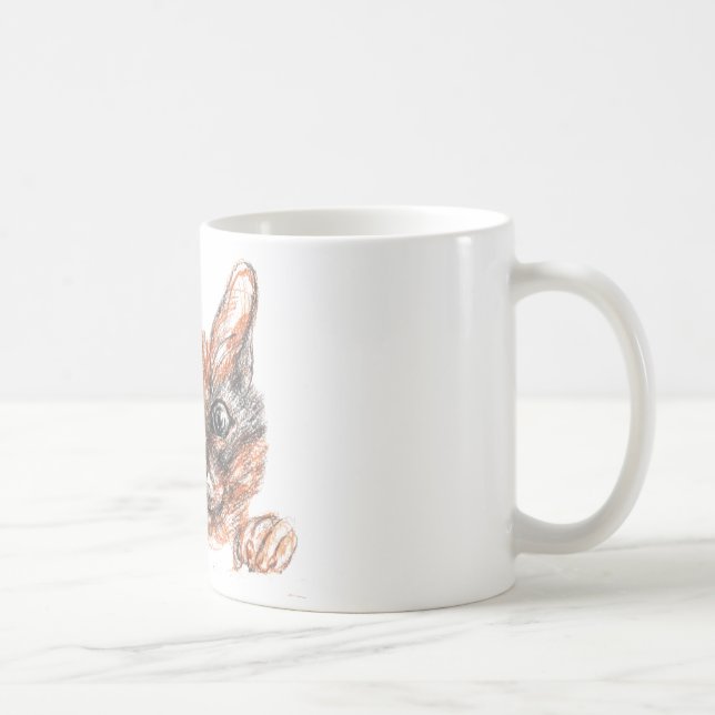 Cat Drawing  Classic Mug (Right)