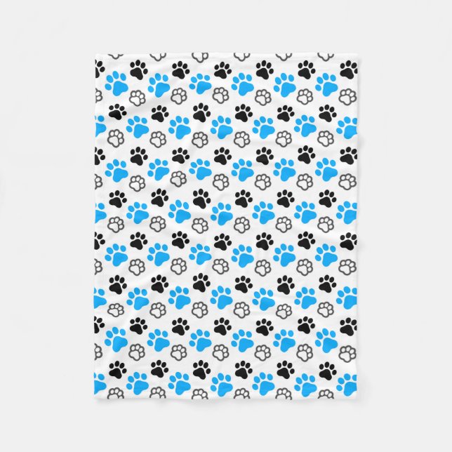 Cat Drawing Fleece Blanket (Front)