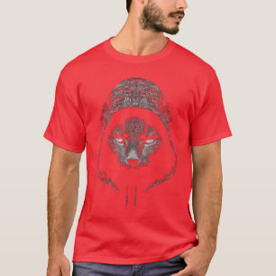 Cat Drawing Illustration Face Animal Art Cat retro T-Shirt