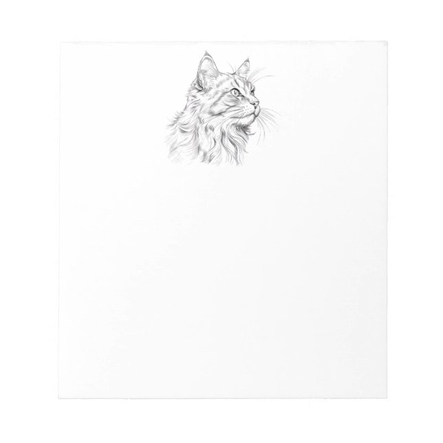 Cat drawing  notepad (Front)