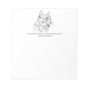 Cat drawing  notepad