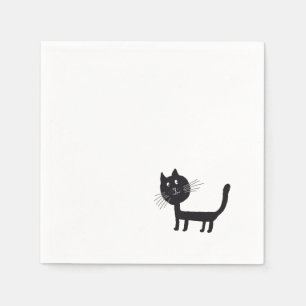 Cat Drawing Paper Napkins
