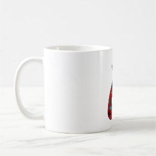 Cat Drinking Coffee With Fish Tattoo Cat & Coffee Mug