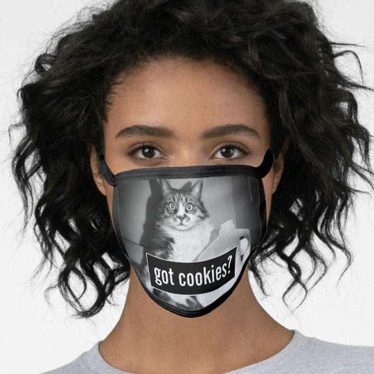 Cat Drinking Milk From Jug Face Mask | Zazzle.co.uk