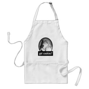 Cat Drinking Milk From Jug Standard Apron