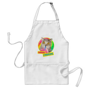 Cat Drinking Slushie Standard Apron