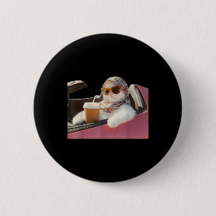 Cat Driving Meme Rage Is Consuming Me Silly Humour 6 Cm Round Badge