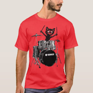Cat Drummer  T-Shirt