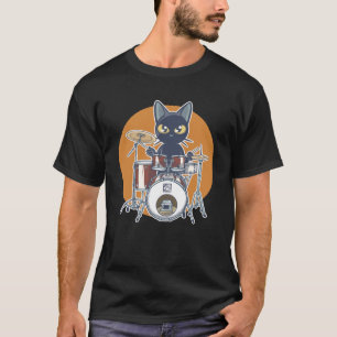 Cat Drummer T-Shirt