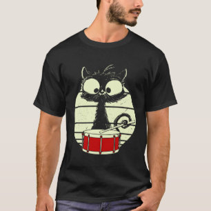Cat Drums Drummer Cat T-Shirt