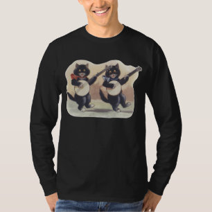 Cat Duo Men's dark long sleeve T-Shirt