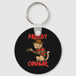 Cat _ Dy Cougar -funny Halloween For Men Women Kid Key Ring