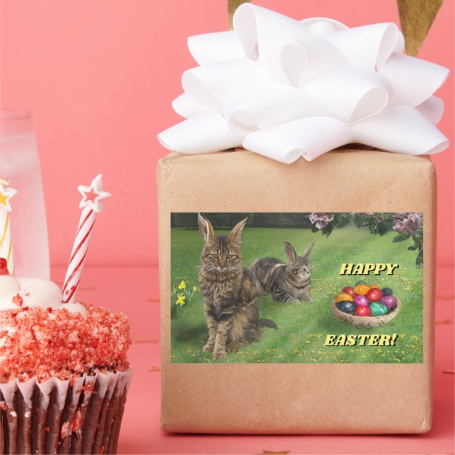 Cat Easter Bunnies Sticker 🐰😸 (Party)