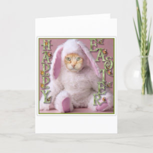 Cat Easter Bunny Claude Holiday Card