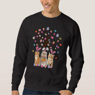 Cat Easter Costume Three Kitty Kitten Wearing Bunn Sweatshirt