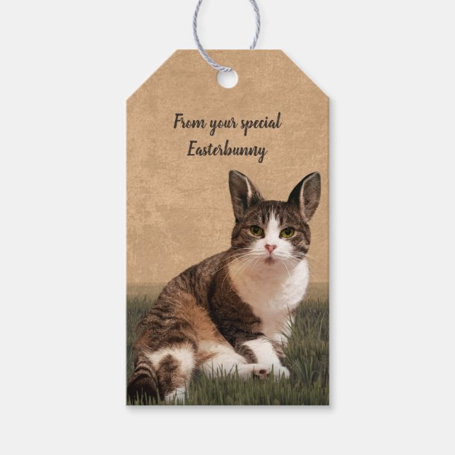 Cat-Easterbunny 😸🐰 Gift Tags (Front)