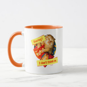 Cat Eating Cheese Puffs Mug