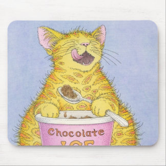 CAT eating ice cream Mouse Mat