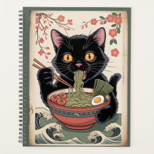 Cat Eating Ramen Weekly Planner