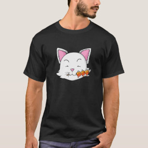 Cat Eats Dango Rice Dumplings T-Shirt