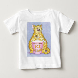 CAT eats ice cream Baby T-Shirt