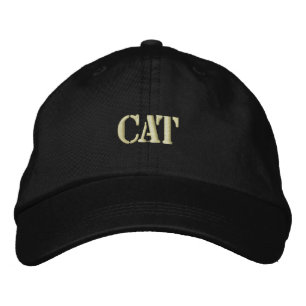 CAT EMBROIDERED HAT