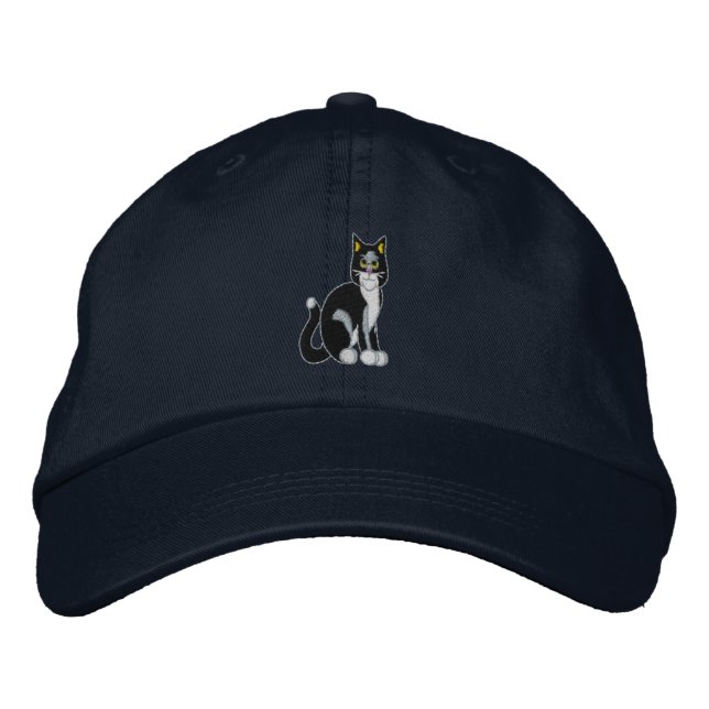 Cat Embroidered Hat (Front)