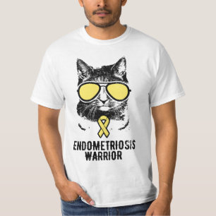 Cat Endometriosis Warrior, Endometriosis Awareness T-Shirt