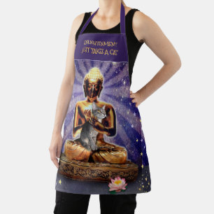 Cat Enlightenment All-Over Print Apron