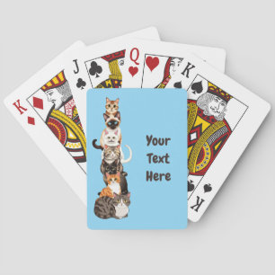 Cat-Er-Pillar Feline Tower Playing Cards