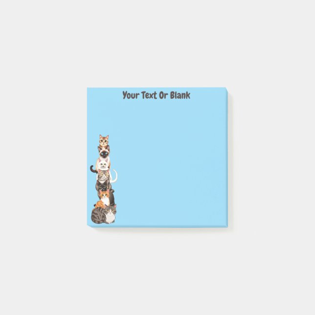 Cat-Er-Pillar Feline Tower Post-it Notes (Front)