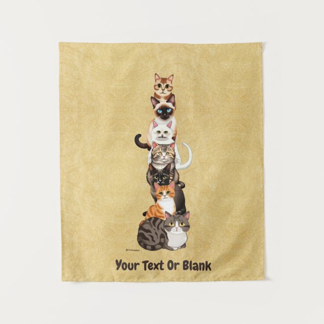 Cat-Er-Pillar Feline Tower Tapestry (Front)