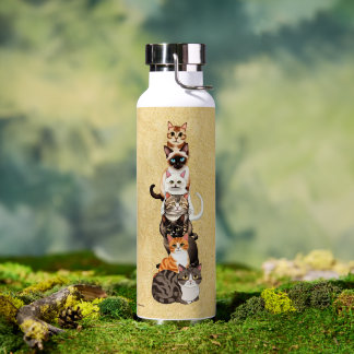 Cat-Er-Pillar Feline Tower Water Bottle