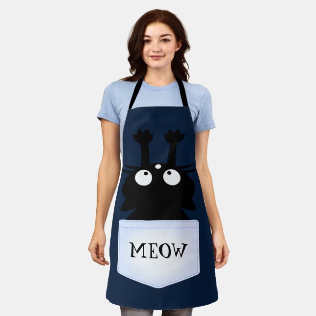 Cat Escape From Pocket Apron (Worn)