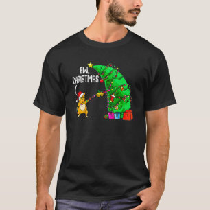 Cat Ew Christmas Cats Sarcastic Anti Christmas Ca T-Shirt
