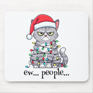Cat Ew People Adult Humor Mens Womens Introvert An Mouse Mat
