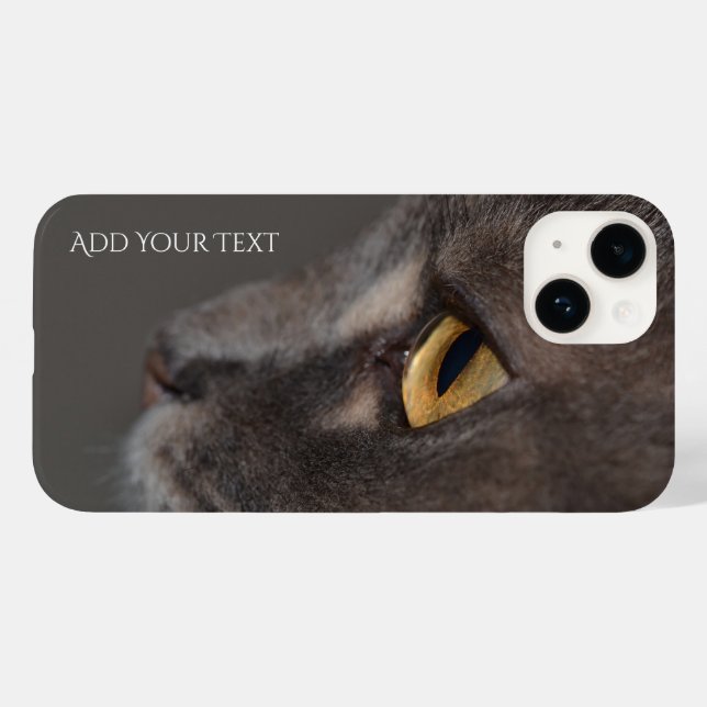Cat Eye-Macro by Shirley Taylor Case-Mate iPhone Case (Back (Horizontal))