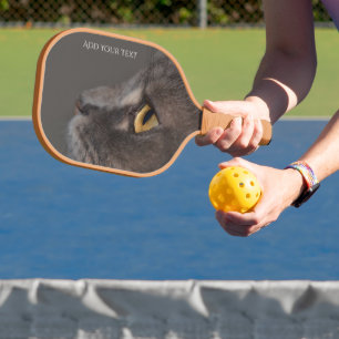Cat Eye-Macro by Shirley Taylor Pickleball Paddle