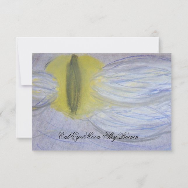 Cat Eyed Moon Canvas Print (Front)