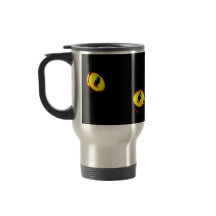 Cat Eyes 15 ounce stainless steel travel mug