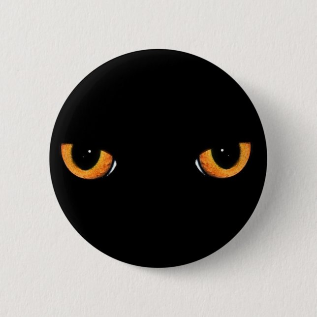 Cat eyes 6 cm round badge (Front)
