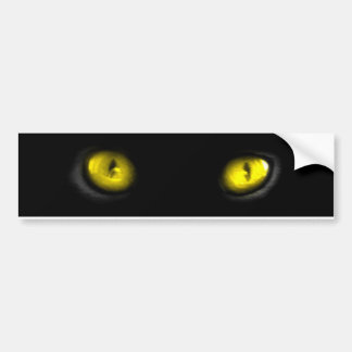 Cat Eyes Bumper Sticker