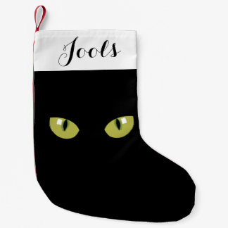 Cat eyes small christmas stocking