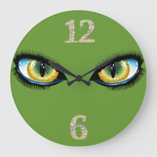 Cat Eyes Wall Clock